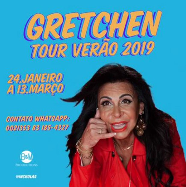 Gretchen prepara sua turnê de verão 2019 (Foto: Divulgação)