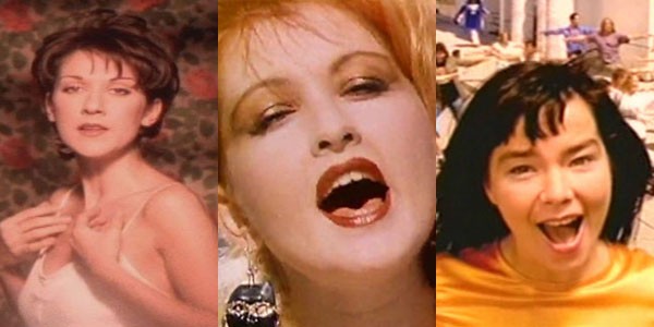 Celine Dion, Cyndi Lauper e Björk já fizeram covers de grandes sucessos na música (Foto: Reprodução/YouTube)