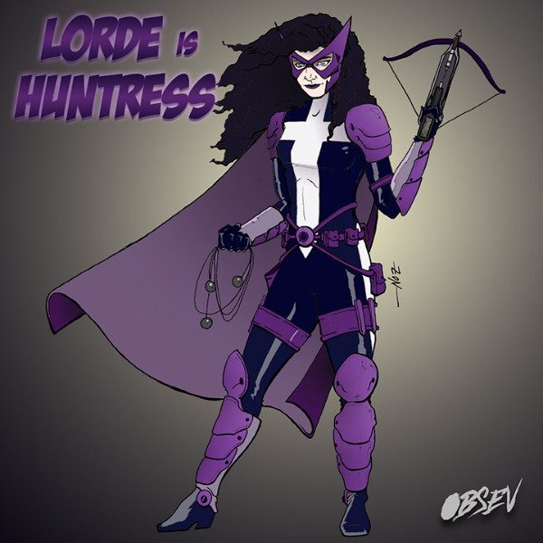 Lorde  na visão do ilustrador Michael Nozinich (Foto: Reprodução Obsev)