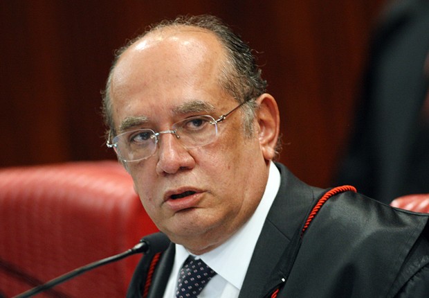 O presidente do TSE, ministro Gilmar Mendes, durante julgamento da chapa Dilma-Temer (Foto: TSE)