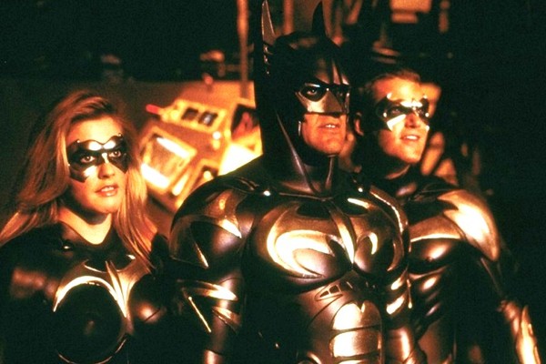 Alicia Silverstone, George Clooney e Chris ODonnell em Batman & Robin (1997) (Foto: Reprodução)
