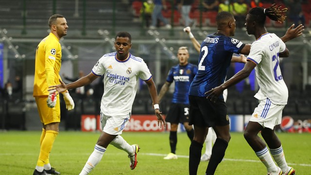 Rodrygo marca o gol da vitória em Inter 0 x 1 Real Madrid pela Champions