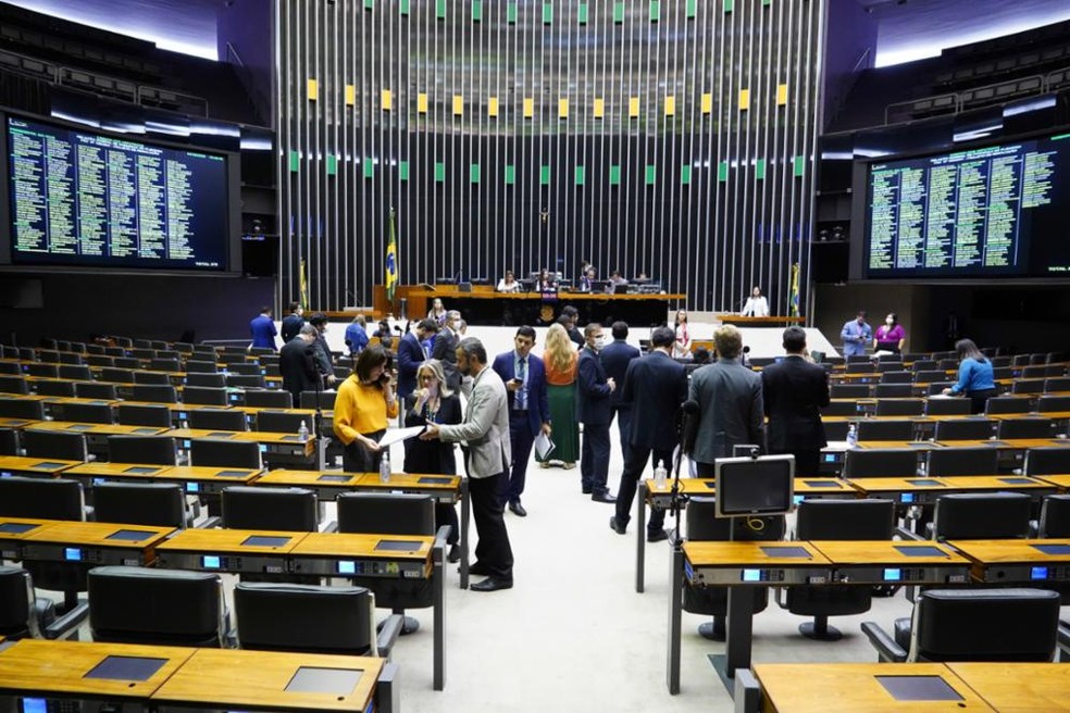 Sessão da Câmara — Foto: Pablo Valadares/Câmara dos Deputados