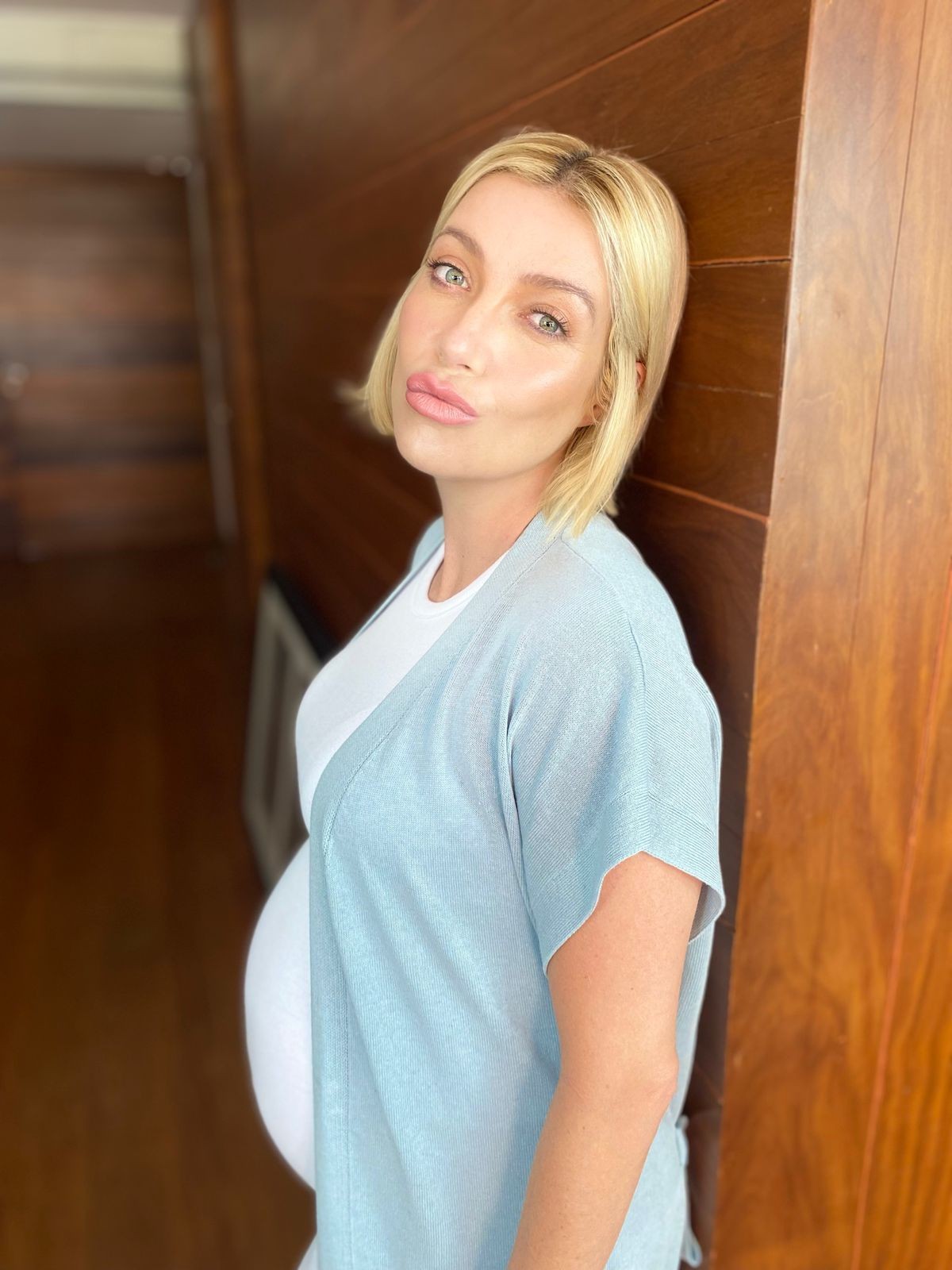  Luiza Possi na reta final da gravidez  (Foto: Reprodução / Instagram )