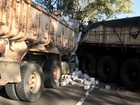 Colisão entre caminhão e carreta deixa um morto na AL-101 Sul
