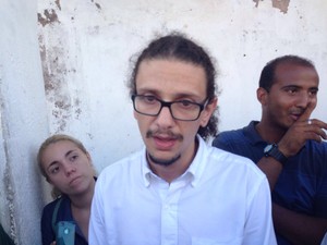 Guilherme Pontes, representante da Justiça Global, denunciou continuidade dos problemas no Curado (Foto: Bruno Marinho/G1)