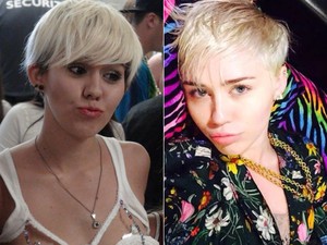 Miley cover (direita) e a original (Foto: G1 e Facebook/Miley Cyrus)