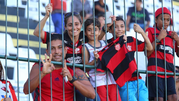 Torcida do Flamengo em Natal - Vágner Ricardo (Foto: Alexandre Lago/GloboEsporte.com)