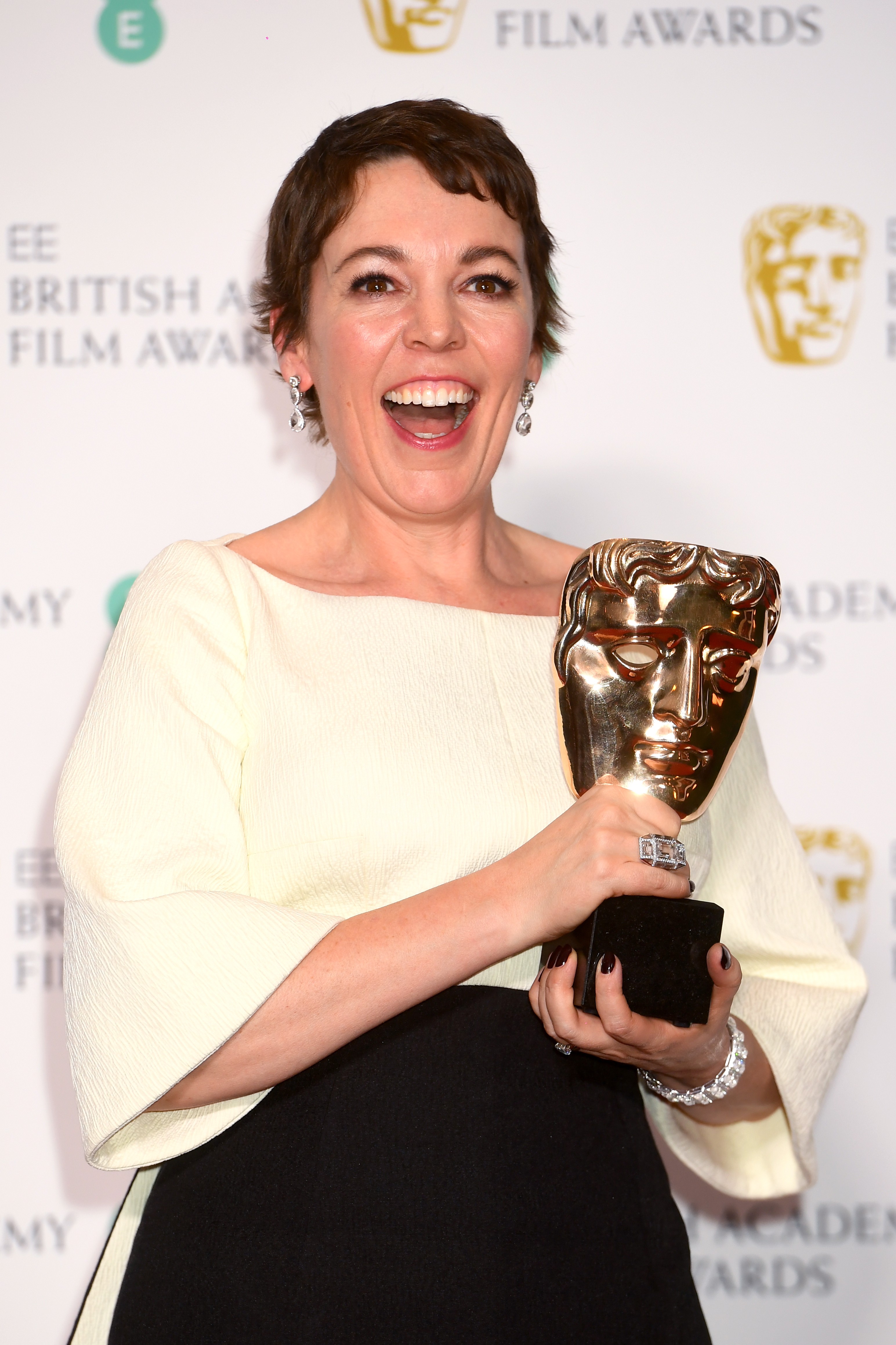 Olivia Colman no BAFTA 2019 (Foto: Getty Images)