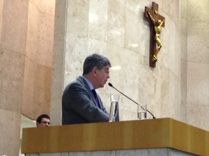 Antonio Donato na volta à Câmara de São Paulo (Foto: Roney Domingos/G1)