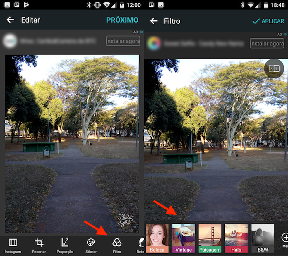 Como Aplicar Filtros Em Fotos E Compartilhar Imagens Com O Photo Grid Editores Techtudo