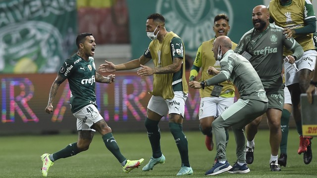 Palmeiras x São Paulo, comemoração do gol de Dudu
