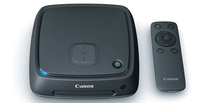 CS 100 da Canon vem com controle remoto, conexão wireless e NFC (Foto: Divulgação/Canon)
