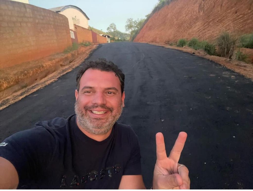 Tiago Dalpério, prefeito de Tombos — Foto: Reprodução rede social