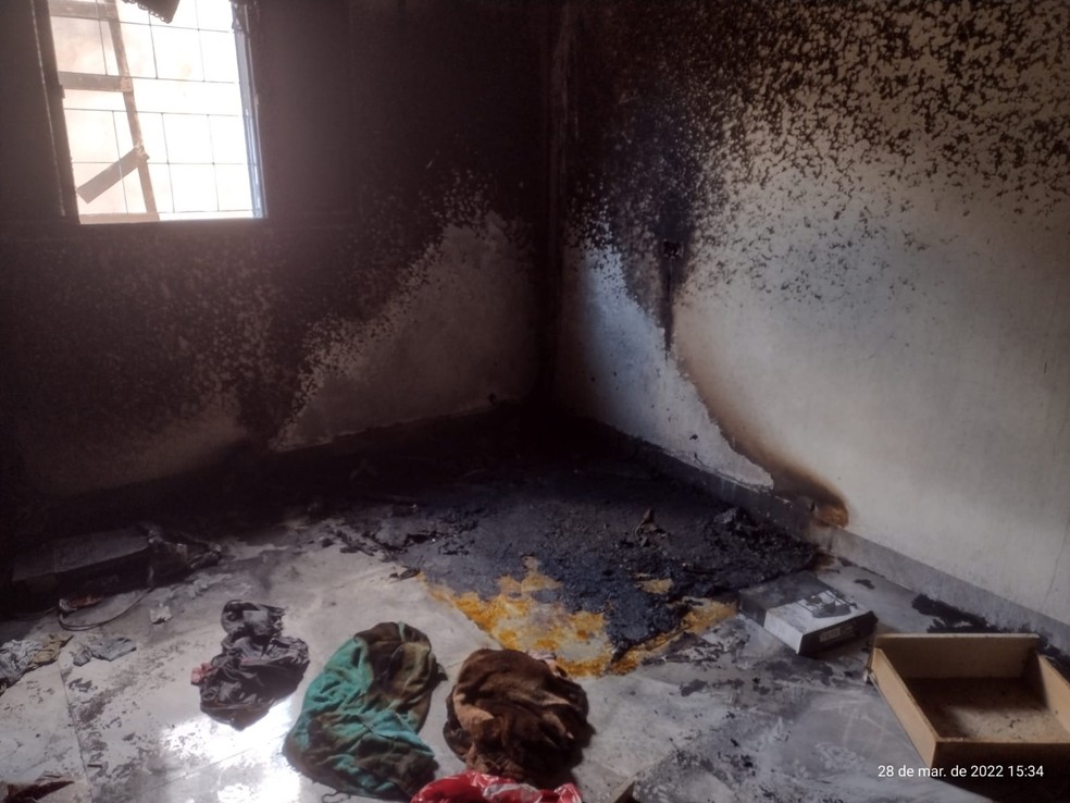 Casa incendiada fica na Vila Centenário — Foto: Cedida