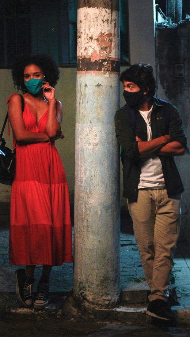 Daniel Rangel e Heslaine Vieira estrelam o curta Tudo Bem (Foto: Ruan Lopes)