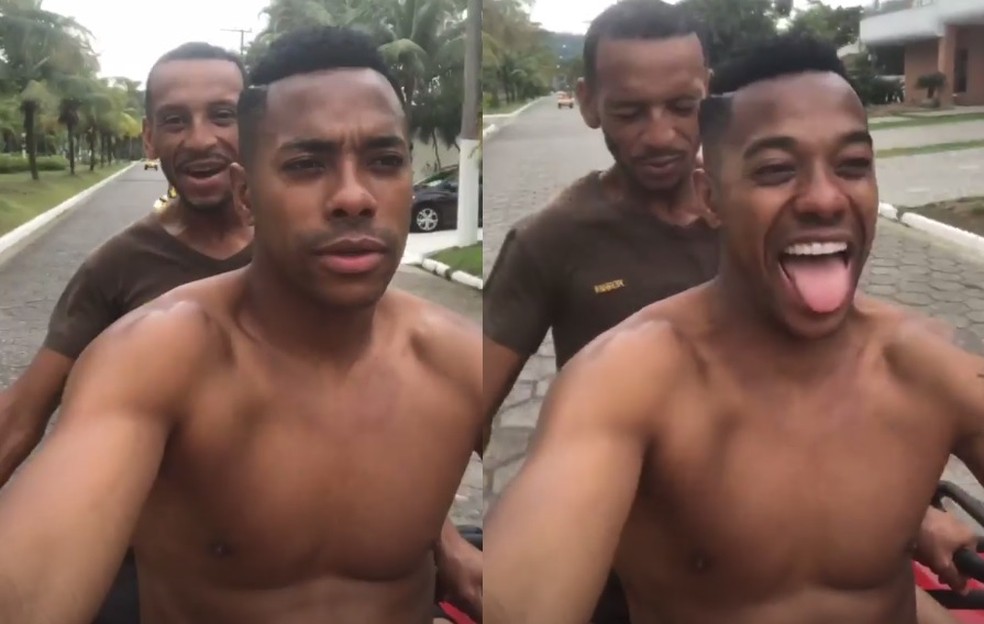 Robinho se diverte durante folga  &acirc;?? Foto: Instagram.com/robinho