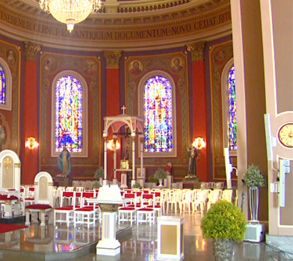 Basílica de Americana — Foto: Reprodução EPTV