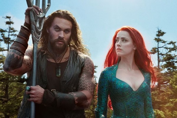 Jason Momoa e Amber Heard em Aquaman (2018) (Foto: Divulgação)
