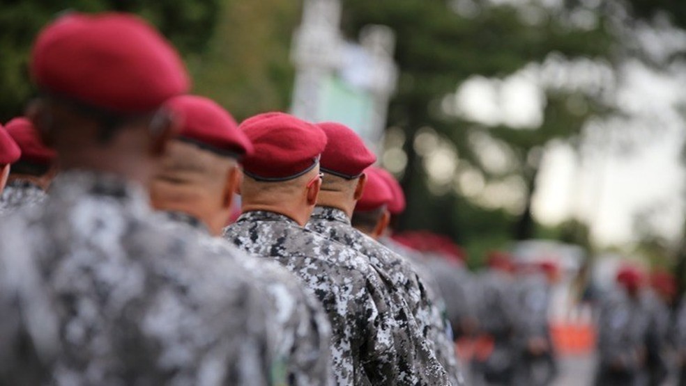 Integrantes da Força Nacional  — Foto: Ministério da Justiça/Reprodução