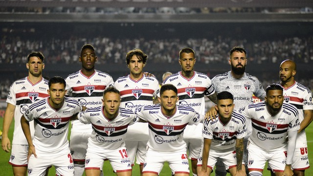 São Paulo posado antes do duelo contra o Flamengo
