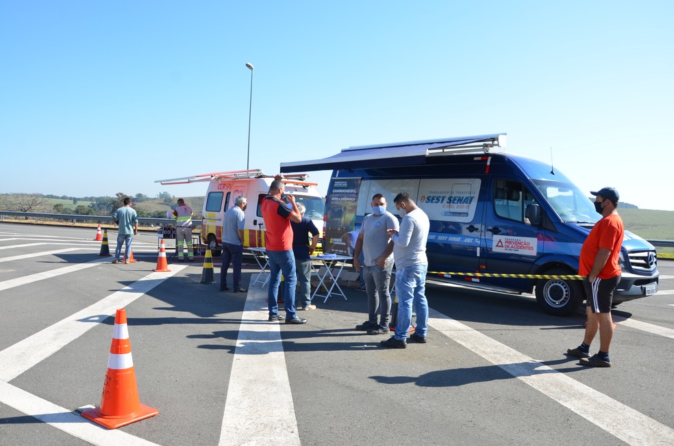 Evento em parceria com o SEST SENAT e com a Coperalcool — Foto: Arquivo CCR SPVias