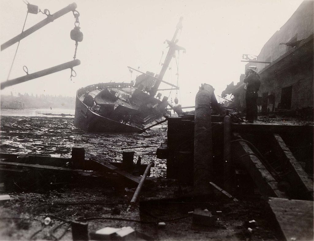 Explosão em um navio francês no Texas, Estados Unidos, em 1947 (Foto: Wikimedia Commons)