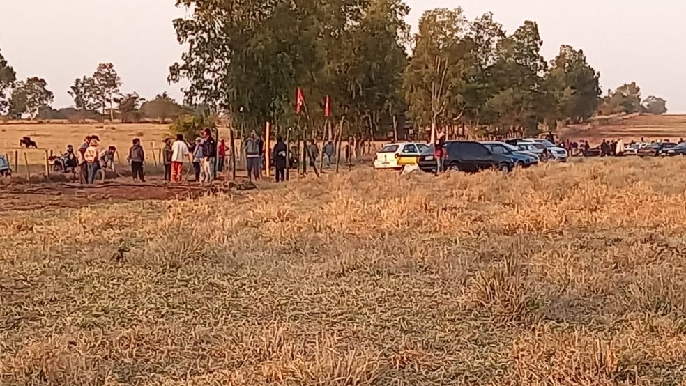 Famílias da Frente Nacional de Luta ocupam terras na região do Pontal do Paranapanema — Foto: FNL/Cedida