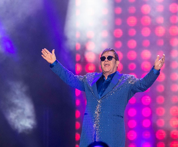 Elton John se apresenta no Palco Mundo (Foto: Inácio Moraes/Gshow)