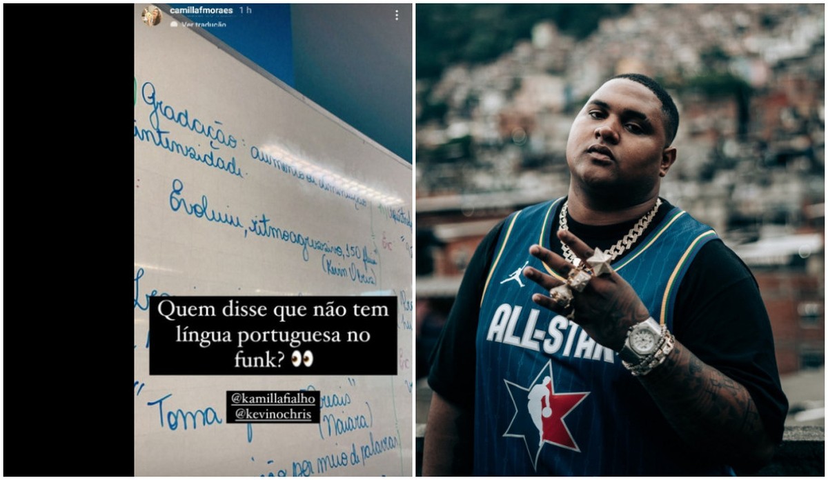Professora de Redação united states funk de Kevin O Chris em aula e cantor comemorativo: ‘Brabo’
