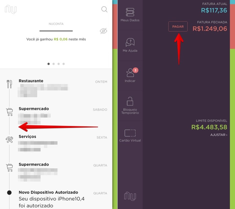 nubank como dividir a fatura em varios boletos bancos digitais techtudo