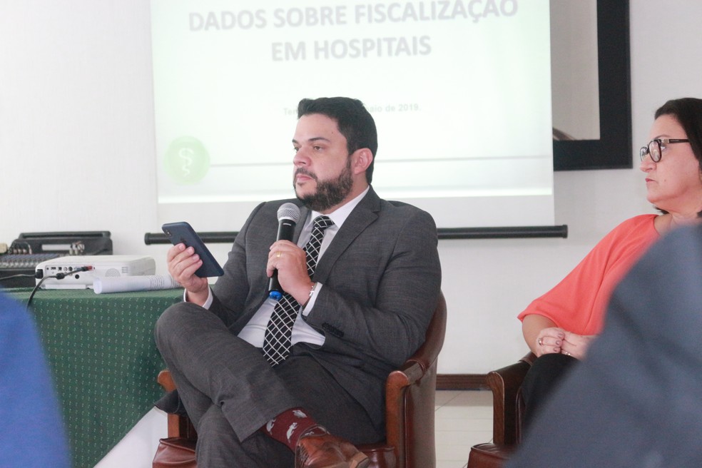Representante do Piauí no CRF apresenta dados da saúde no estado — Foto: Gilcilene Araújo/G1