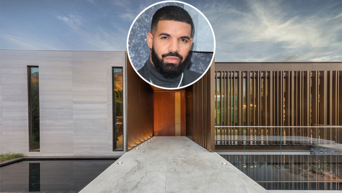 Drake se muda para mansão de R$ 365 milhões em Beverly Hills (Foto: Douglas Friedman/Compass/Divulgação e Getty Images)