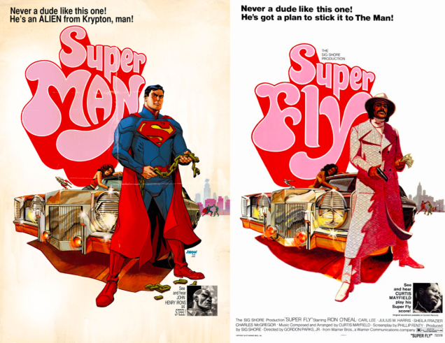 Super-Homem no papel do ator Ron O'Neal em 'Super Fly' (Foto: Divulgação)