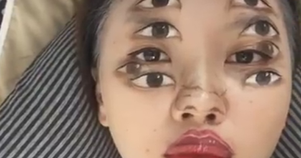 G1 - Artista desenha olhos hiper-realistas no rosto de modelo e