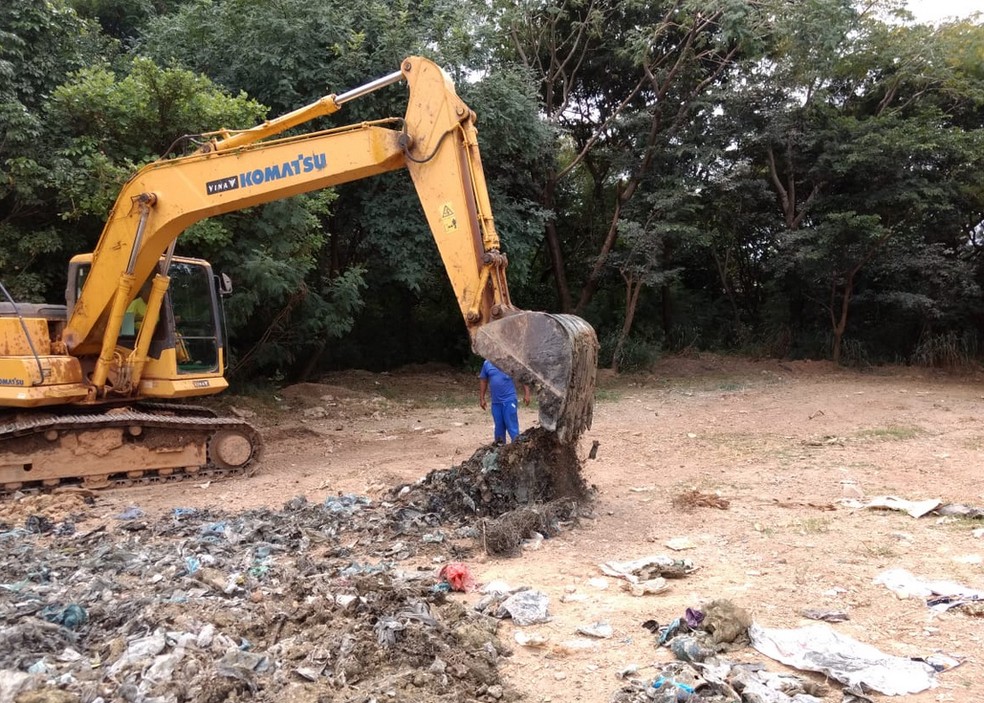 Mais de uma tonelada de lixo foi vasculhada no aterro sanitário desativado de Belo Horizonte — Foto: Vanúzia Amaral/Arquivo pessoal