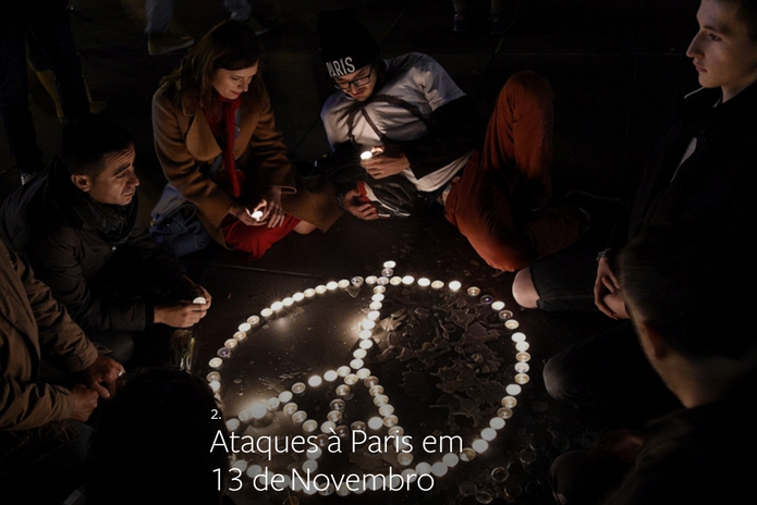 Ataques à Paris em 13 de novembro foi o segundo assunto mais comentado no mundo (Foto: Divulgação/Facebook)