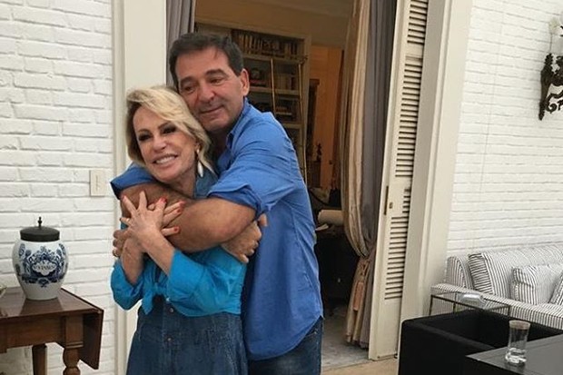 Ana Maria Braga e o marido, Johnny Lucet (Foto: Reprodução/Instagram)