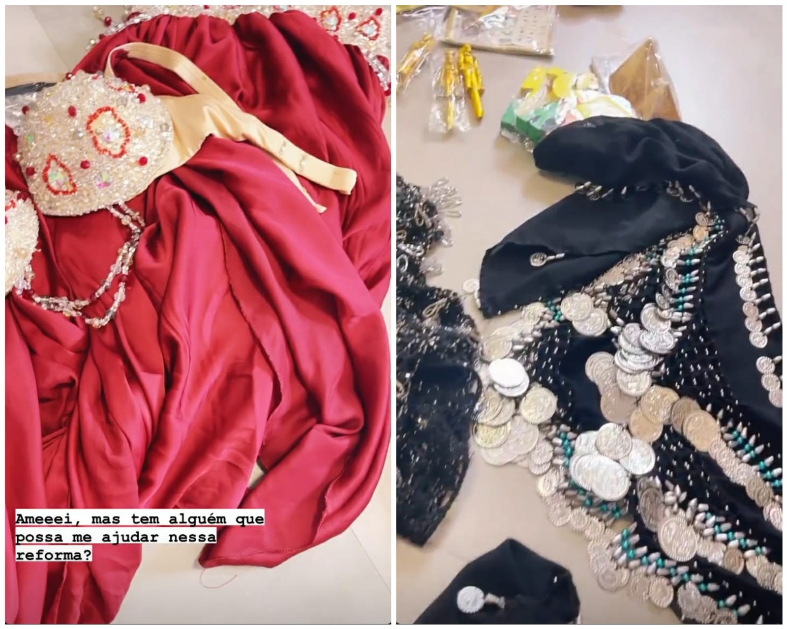 Carla Díaz compra trajes para dança do ventre em viagem ao Egito (Foto: Reprodução/Instagram )