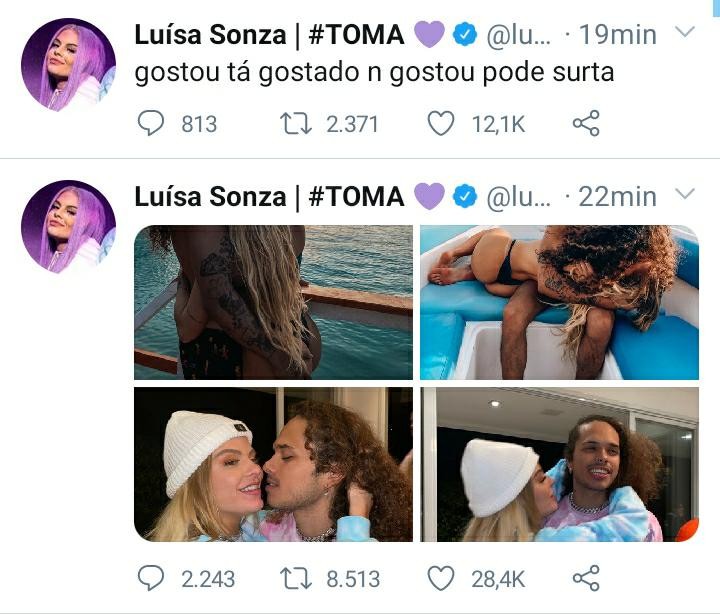 Luisa Sonza posta indireta (Foto: Reprodução/Twitter)