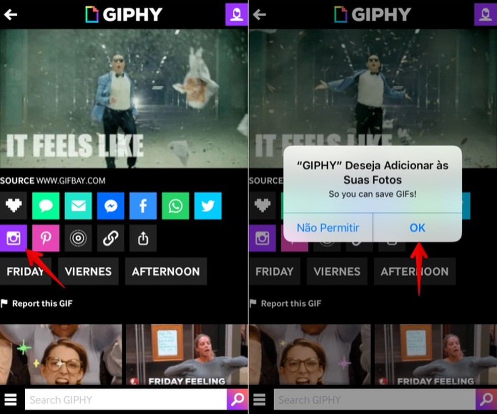 Permita que o app acesse as suas fotos (Foto: Reprodução/Helito Bijora)