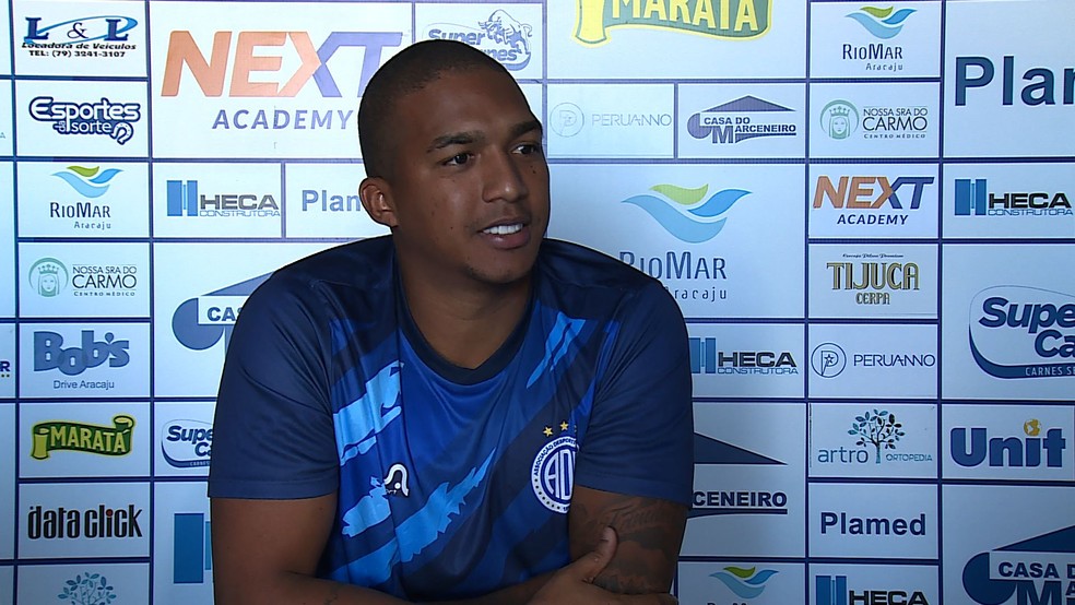 Danilo Pires, meia Confiança — Foto: Reprodução/TV Sergipe