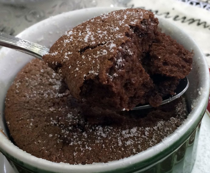 Hmmm! Suflê de Chocolate fica com textura macia (Foto: Mais Você/Gshow)