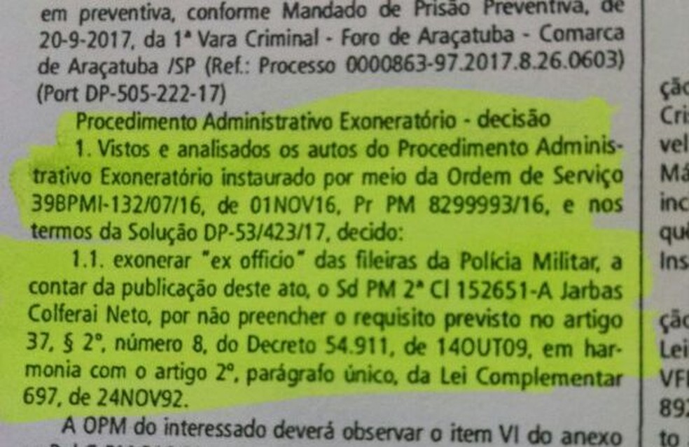 Decisão foi publicada no Diário Oficial na sexta-feira (29) (Foto: Reprodução)