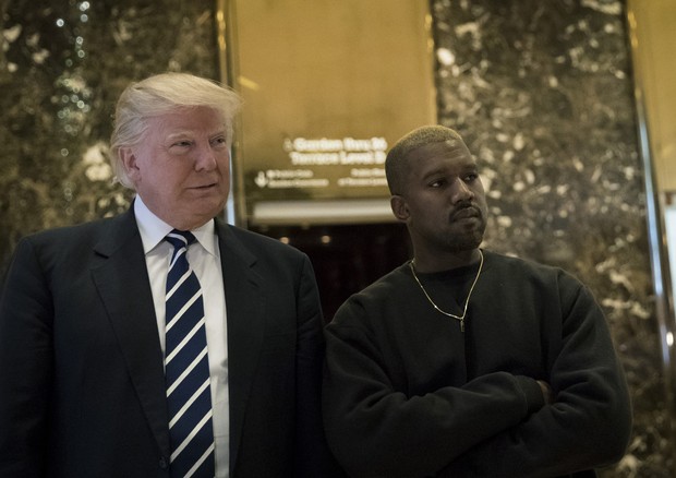 Donald Trump com Kanye West: será que ele vai cantar? (Foto: Getty Images)