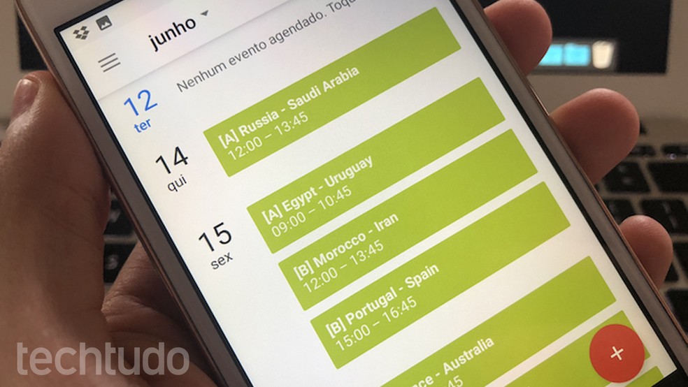 Saiba como adicionar o calendário de jogos à agenda do seu celular (Foto: Helito Bijora/TechTudo)