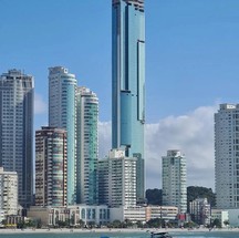 One Tower, em Balneário Camboriú, também é o mais alto da América Latina  — Foto: Divulgação onetower
