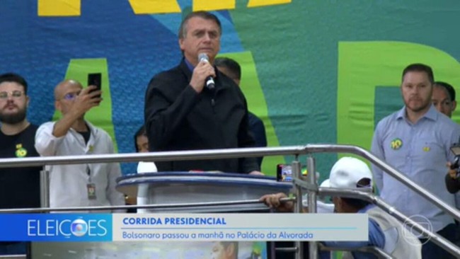 Jair Bolsonaro, candidato do PL, faz campanha em Brasília