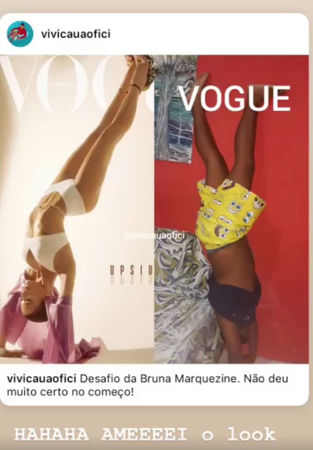 Capa de Bruna Marquezine viraliza e atriz se diverte (Foto: Reprodução/Instagram)