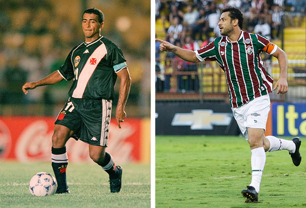 Romrio e Fred dividem o posto de artilheiros da Copa do Brasil  Foto: Editoria de Arte
